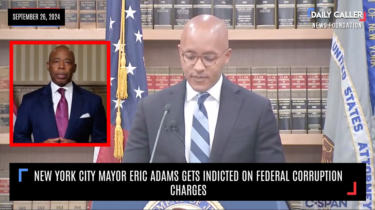 New York City Mayor Eric Adams Gets Indicted on Federal Corruption Charge