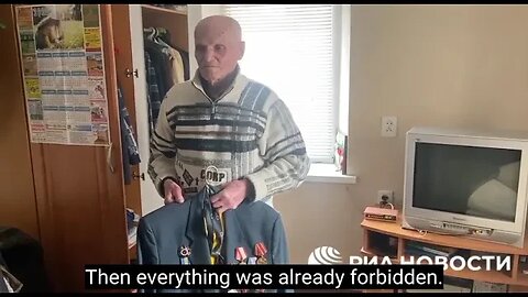 Soviet veteran finally able to wear his uniform after Russian take over