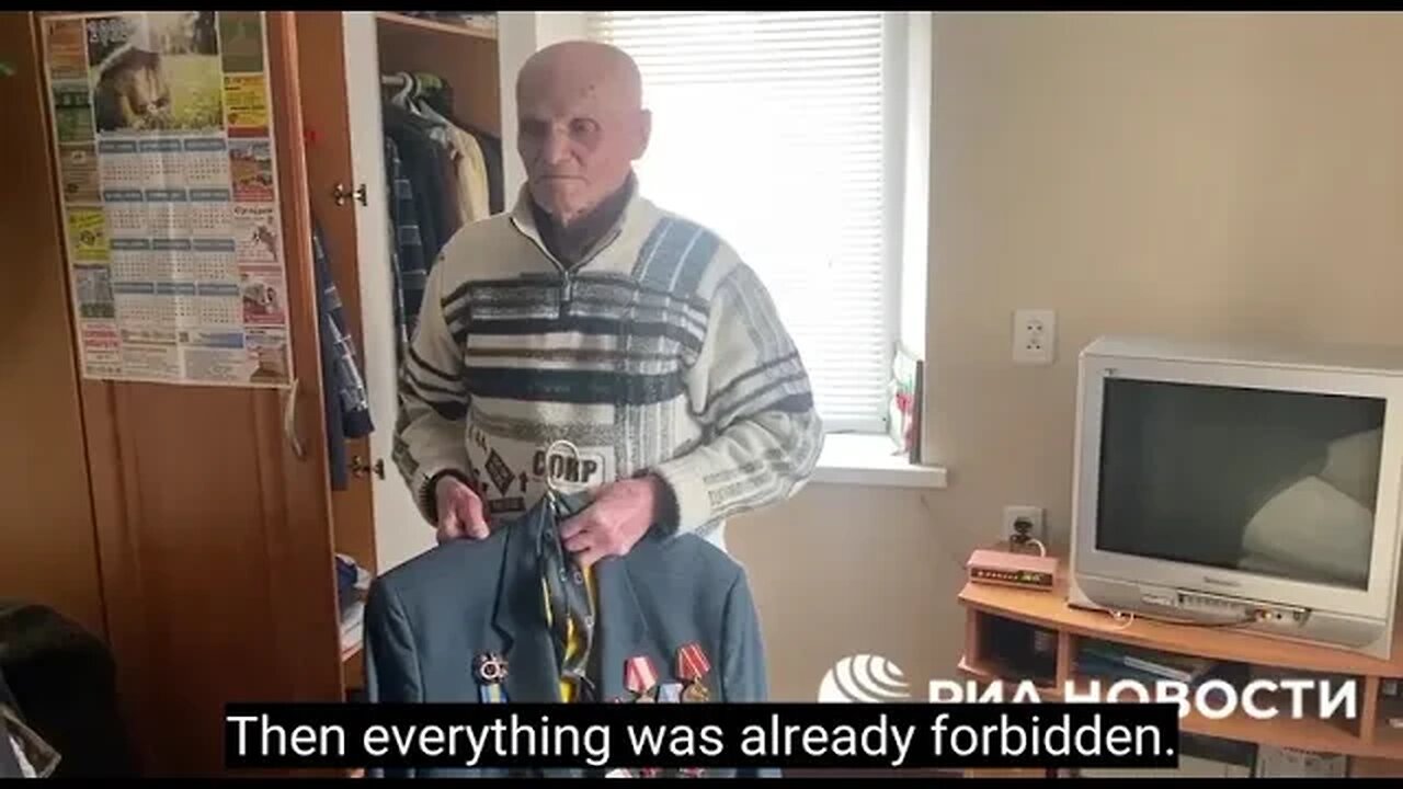 Soviet veteran finally able to wear his uniform after Russian take over