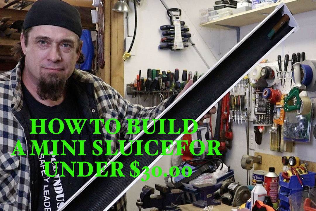 How to build a mini clean up sluice for Gold recovery under $30