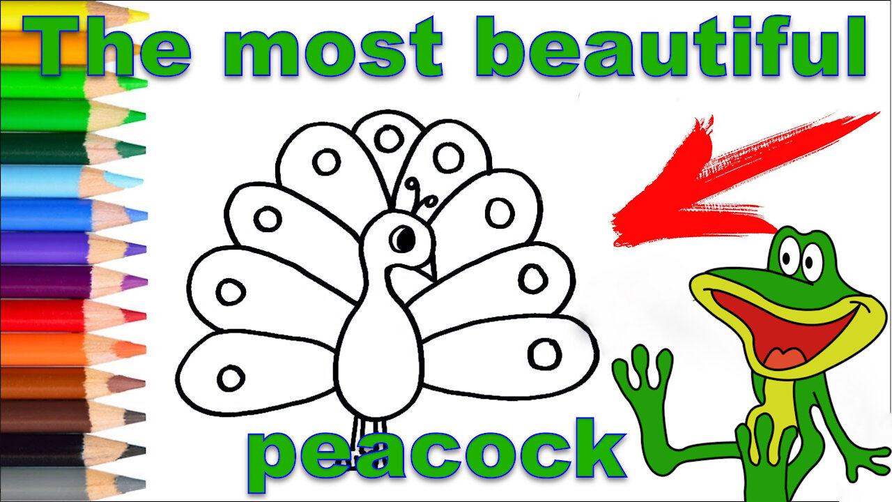 How draw to peacock