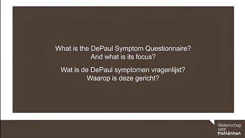 What is the DePaul Symptom Questionnaire? And what is it's focus? - Leonard Jason (Psychologist)