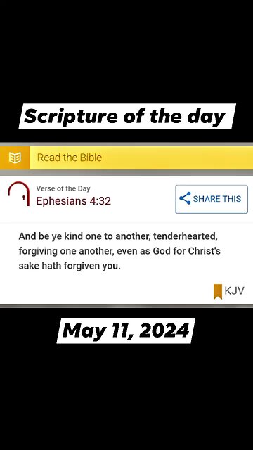 05/11/24 Scripture of the day