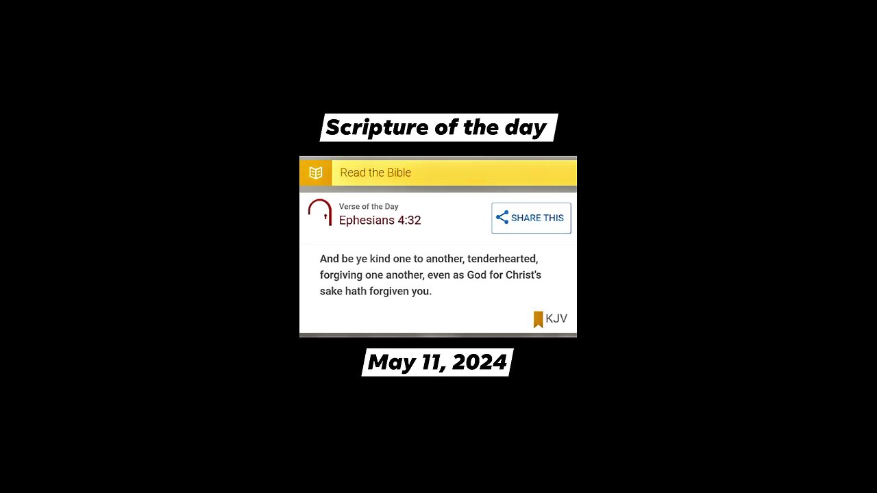 05/11/24 Scripture of the day