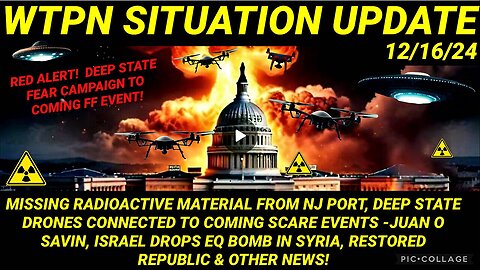 MISSING RADIOACTIVE MATERIAL FROM NJ PORT, 107, EQ BOMB IN SYRIA, DRONES & UAP’S