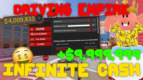 The *BEST* Driving Empire Script! Infinite Cash and Unlock ALL Cars!