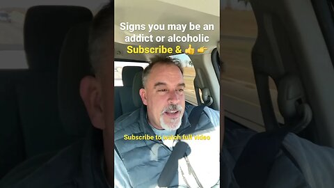 Signs of addiction and alcoholism. #Recovery #Sobriety #AASpeaker #LivingSober #QuitDrinking #God.