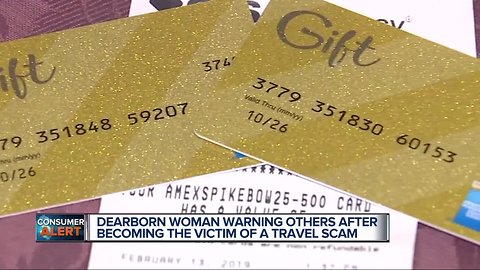 Dearborn woman warning others after becoming the victim of a travel scam