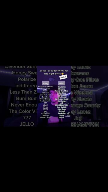 songs i consider 10/10’s for late night drives pt3