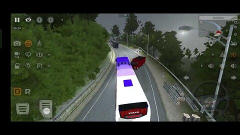 bus simulation Indonesia tour trip / volvo bus / ride in mountain