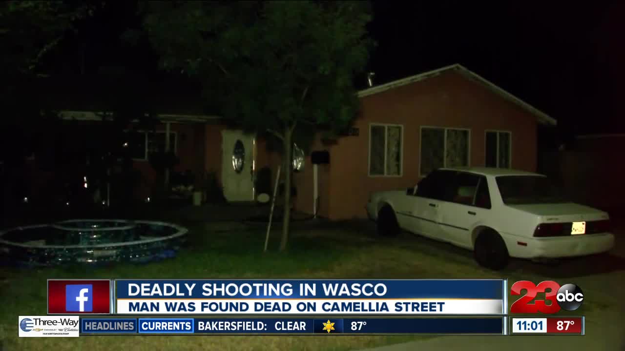 Kern County Sheriff's Office releases identity of man killed in Wasco shooting Tuesday night