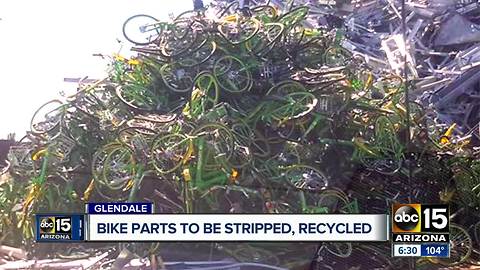 LimeBike responds to bikes seen in large pile at scrapyard