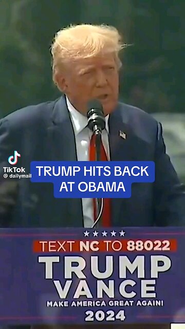 Trump's Verbal Jab at Obama" VD: Donald Trump takes a swing at former President Obama