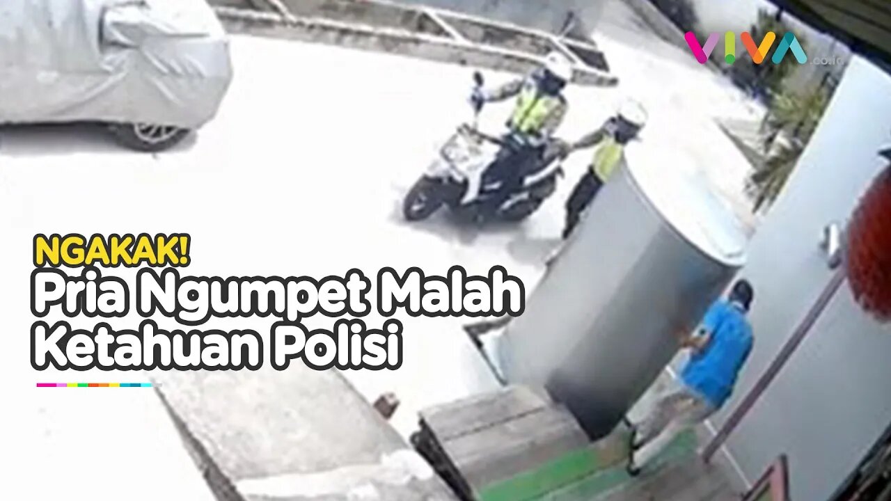 APES! Pemotor Terjebak Gang Buntu Saat Dikejar Polisi