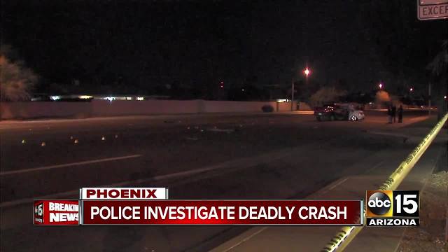 Police investigating deadly crash in north Phoenix