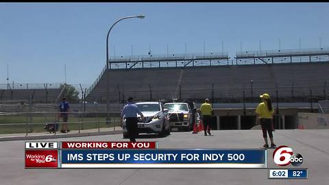 Vehicles may be searched when entering Indianapolis Motor Speedway