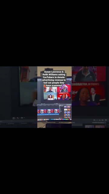 Susan Lawrence & Keith Williams asking YouTubers to donate advertising $ to bail out people scammed