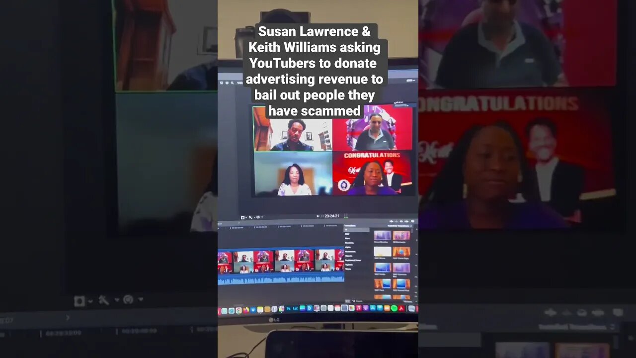 Susan Lawrence & Keith Williams asking YouTubers to donate advertising $ to bail out people scammed