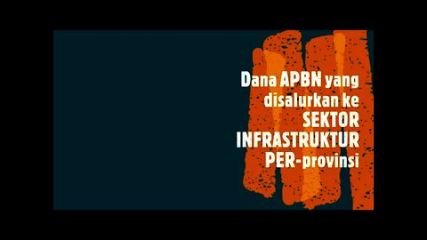 DANA APBN YANG DISALURKAN KE SEKTOR INFRASTRUKTUR