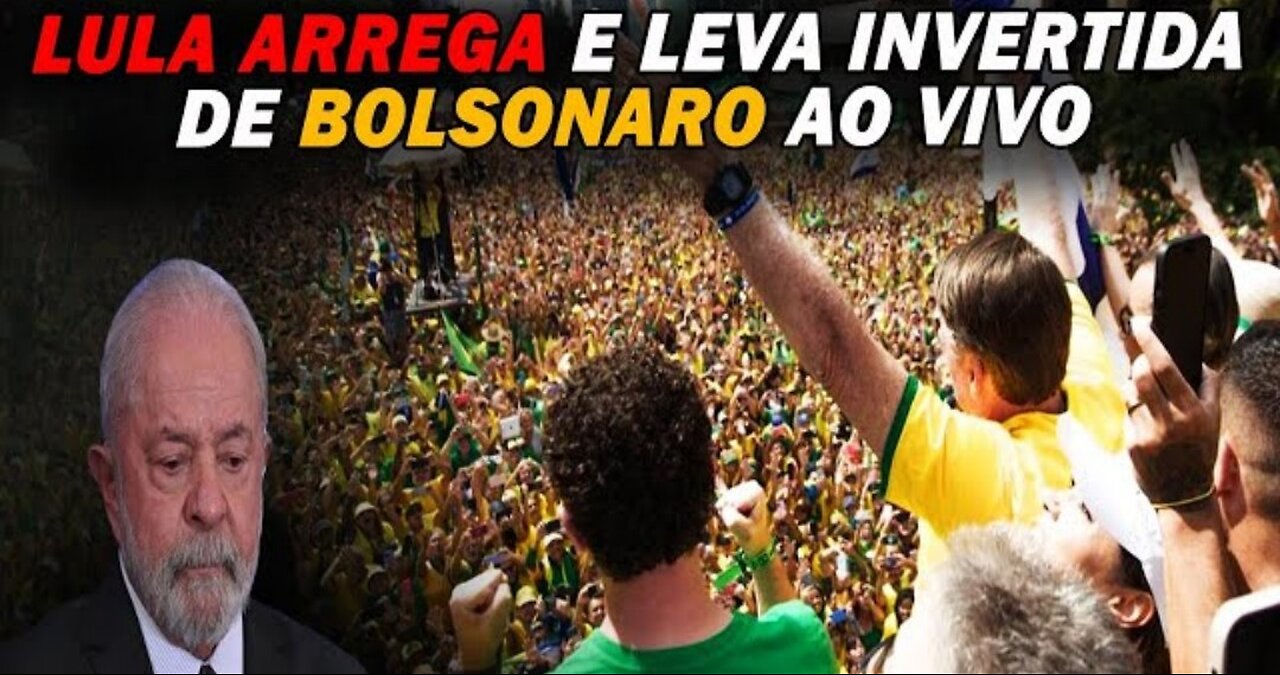 LULA ARREGA E LEVA INVERTIDA DE BOLSONARO AO VIVO