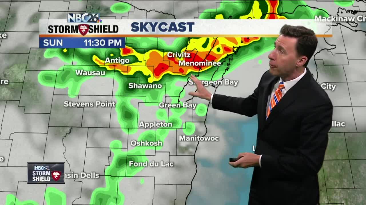 Michael Fish's NBC26 Storm Shield weather forecast