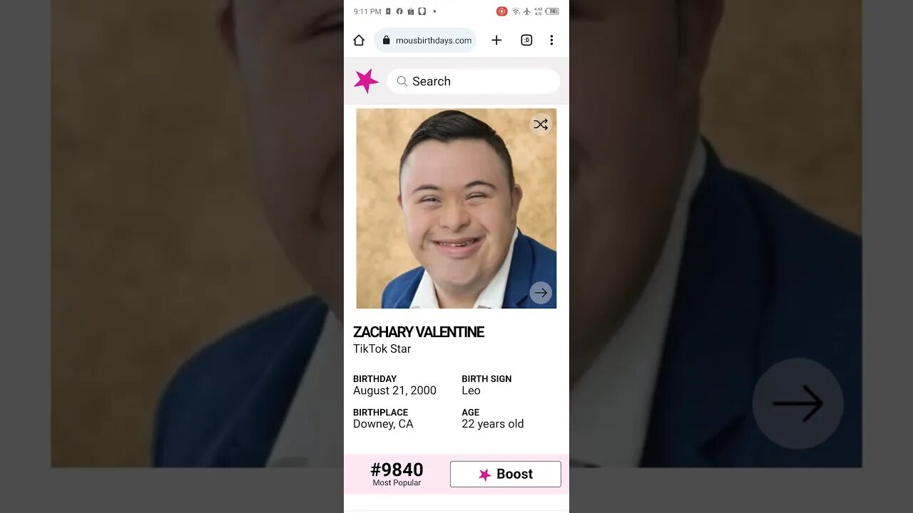 HAPPY 22 BIRTHDAY ZACHARY VALENTINE