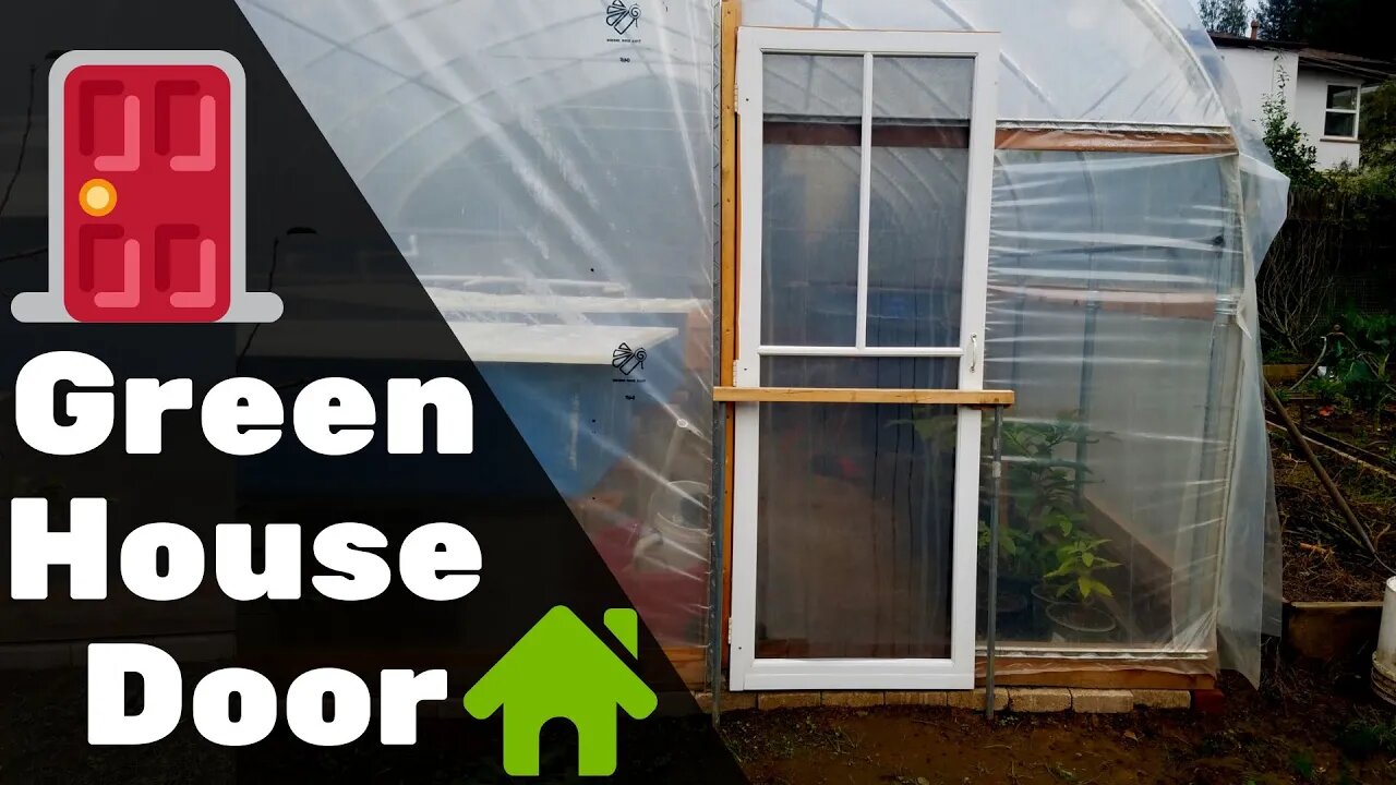 Green house back door (aquaponics green house) -Hybrid aquaponic system