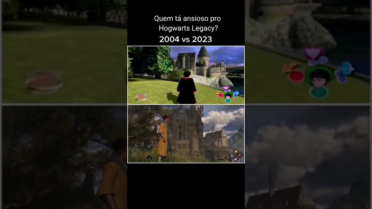 Comparando o jogo de Harry Potter de 2004 com o Hogwarts Legacy de 2023