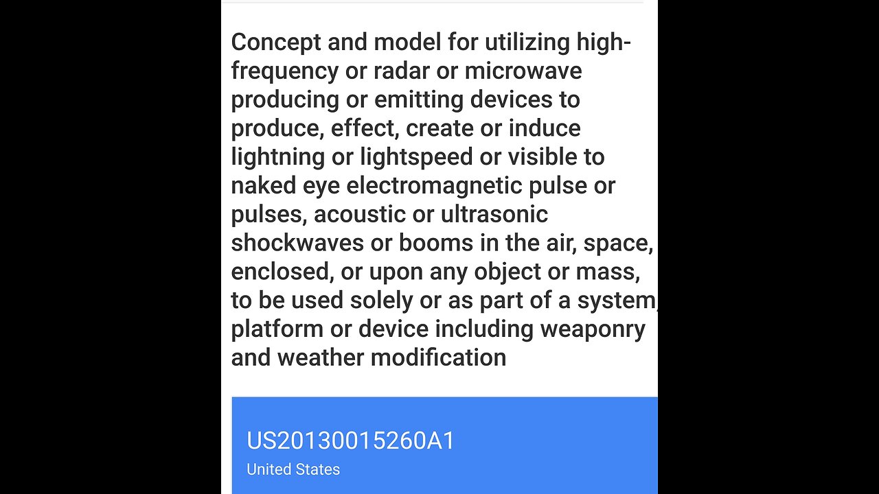 geoengineering patents chemtelling patents weather modification patents