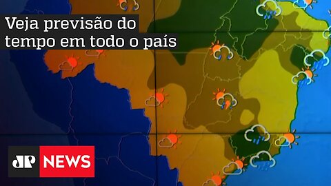 Chuva pode ser forte em áreas do Sul, Sudeste, Norte e Nordeste