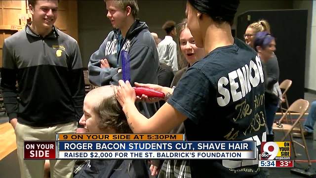 Roger Bacon students host Hairless Heroes event