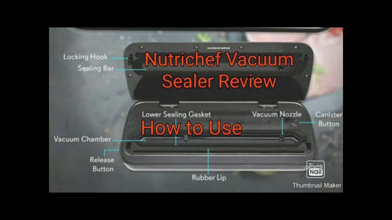 NUTRICHEF HOW TO use the Vacuum Sealer Product Review Amazon Product Review