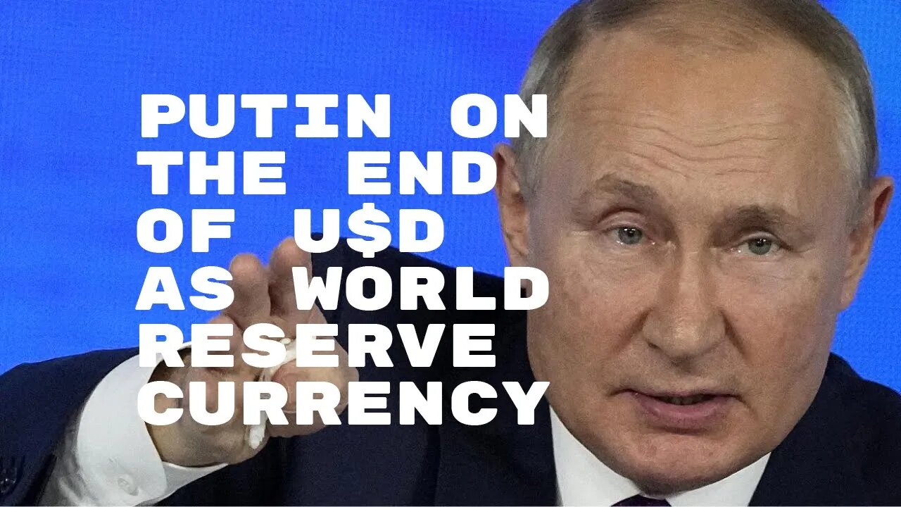 Putin on dedollarization in 2019 "The US Shooting itself in the Foot"