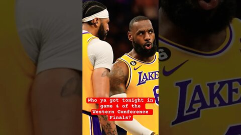 Get the brooms🧹 out! The Lakers are about to be SWEPT! Who ya got tonight? #westernconferencefinals