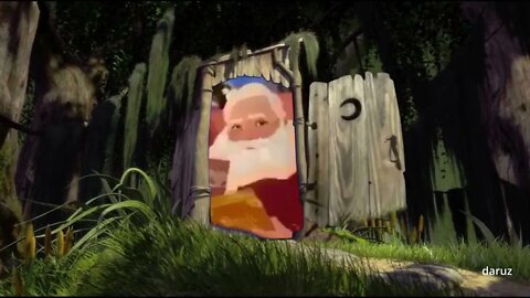 Shrek's toilet but it's actually Santa's house