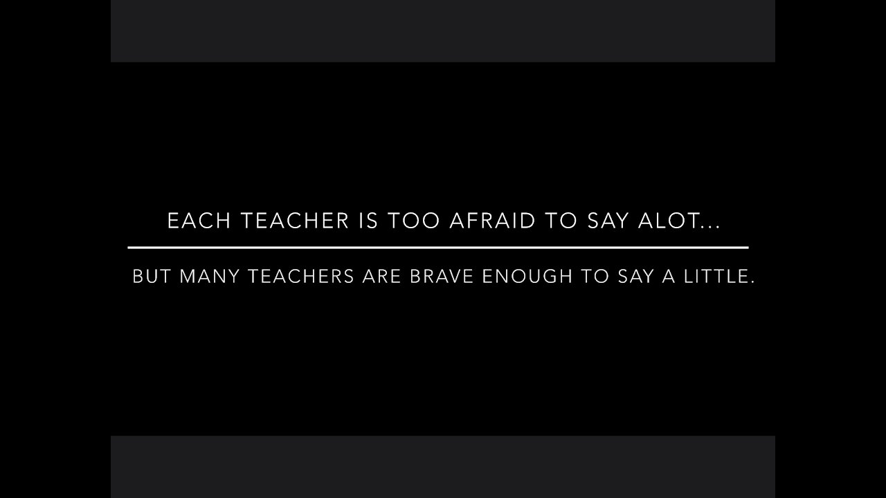 What teachers say behind closed doors.