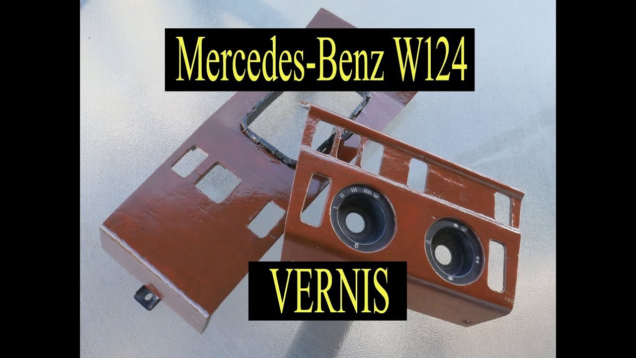 Mercedes Benz W124 - On essaye de refaire le vernis des bois réparation