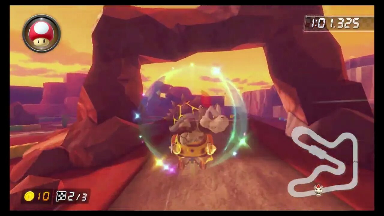 Mario Kart 8 Deluxe DLC Wave 5 Time Trials - GBA Sunset Wilds (150cc) - 1:40.948