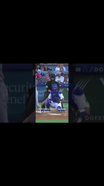 Shohei Ohtani big game Angels @ Dodgers #shorts #mlb #angels #dodgers #shoheiohtani