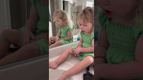 Talking to her self!!!!￼