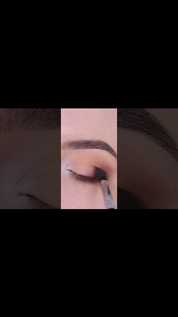 Matte Brown Eye Makeup Tutorial #shorts