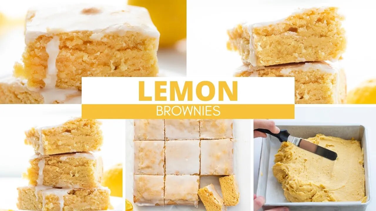 How to Make Delicious Lemon Brownies -- iambaker.net