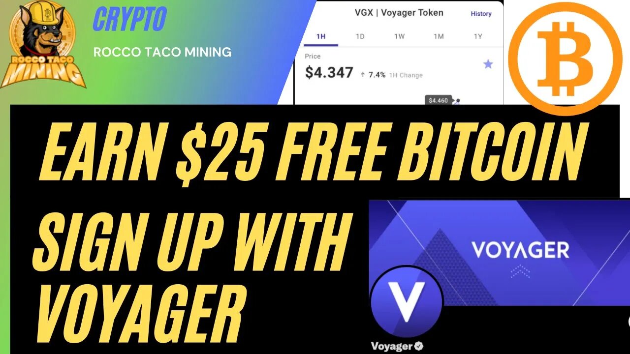 Get $25 Free Bitcoin By Signing up with Voyager