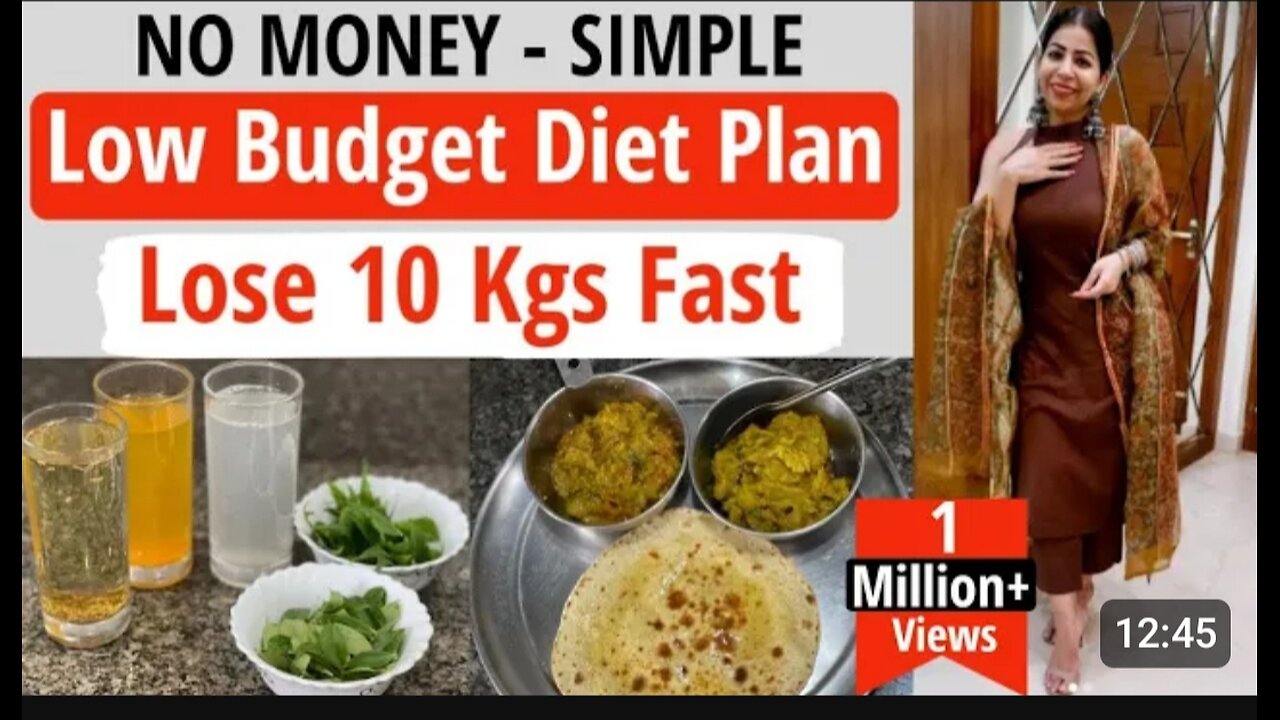 Low budget diet plan to lose weight