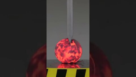 1000 degree ball VS hydraulic press1