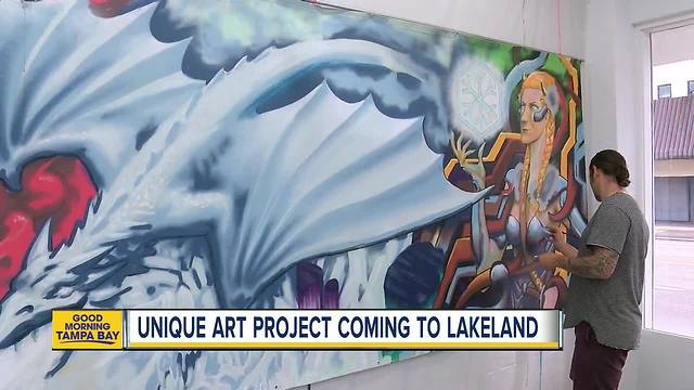 'Moving murals' art project to temporarily transform downtown Lakeland buildings