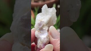 Quartz Cluster Mica Lepidolite Quartz with Lepidolite Master Healer Crystal Calming Crystals Quartz