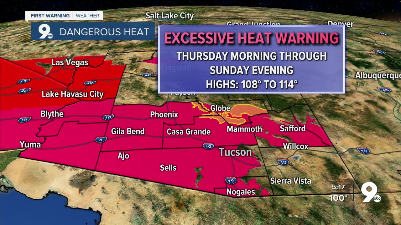 Excessive Heat Warnings go into effect for the end of the week