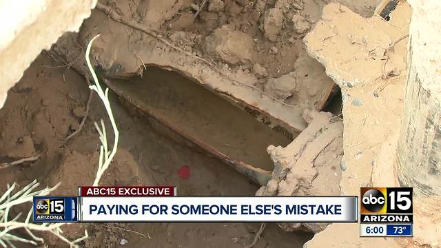 Sewer water floods Mesa home