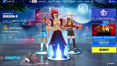 Fortnite with Rock Mercury